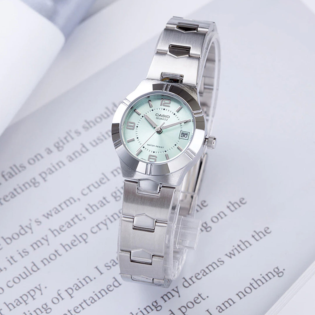 Reloj Casio LTP-1241D-2A Mujer Acero Plateado