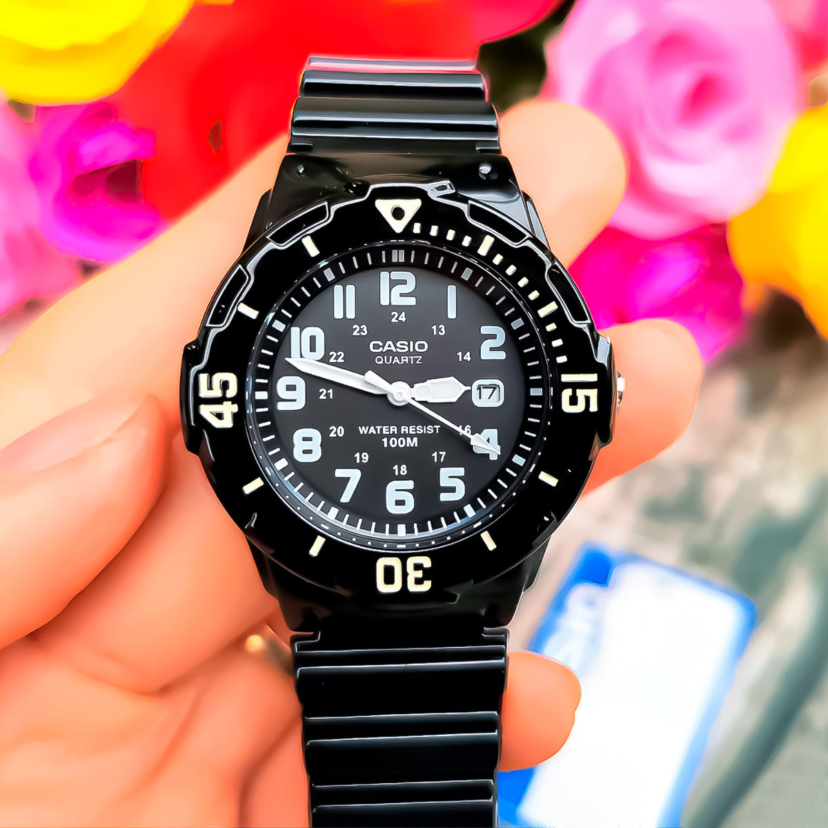 Reloj Casio LRW-200H-1BVDF Mujer Resina Negro | CAS-M-52