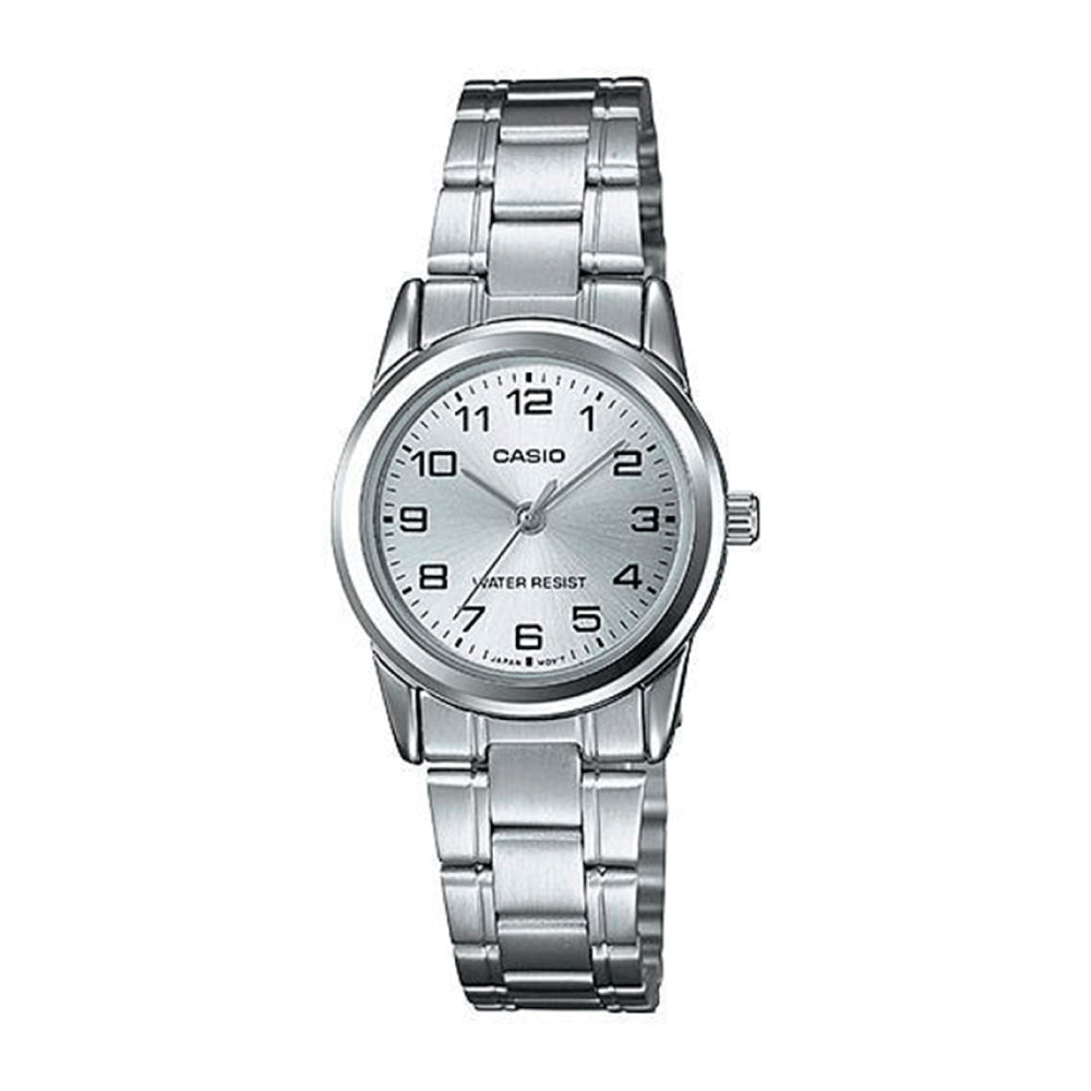 Reloj Casio LTP-V001D-7B Mujer Acero Plateado | CAS-M-76