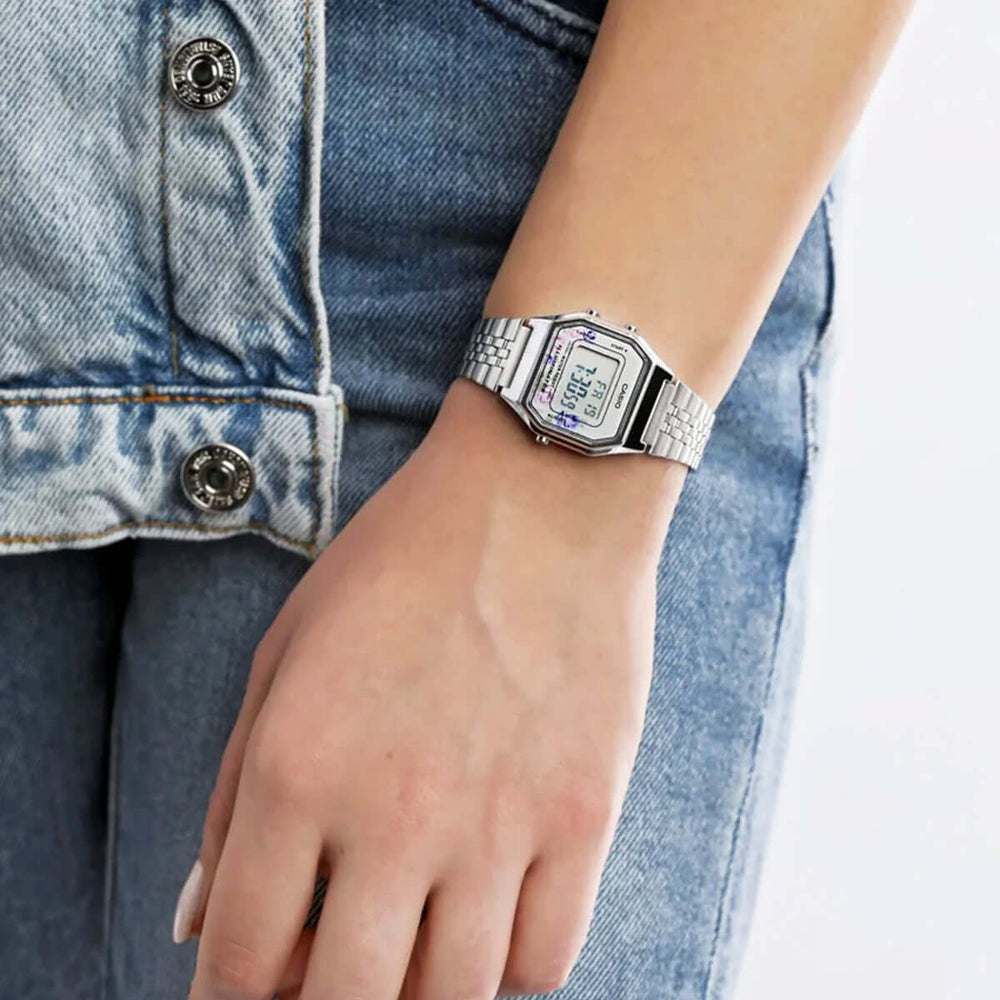 Reloj Casio LA680WA-2CDF Mujer Acero Plateado