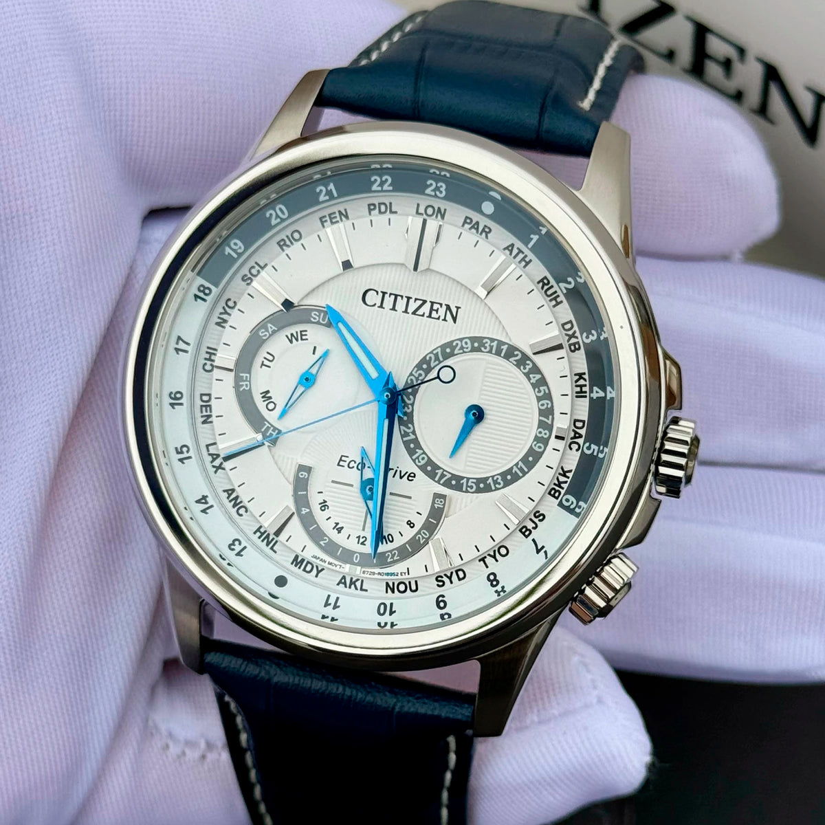 RELOJ CITIZEN AZUL CON BLANCO BU2020-02A CIT-4