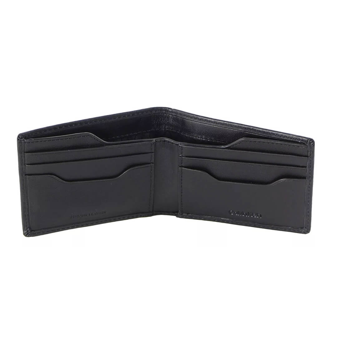 Combo Billetera Calvin Klein CK-1 + Cadena Plateado