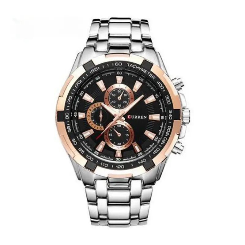 RELOJ CURREN ACERO PLATEADO CON DORADO CUR-20