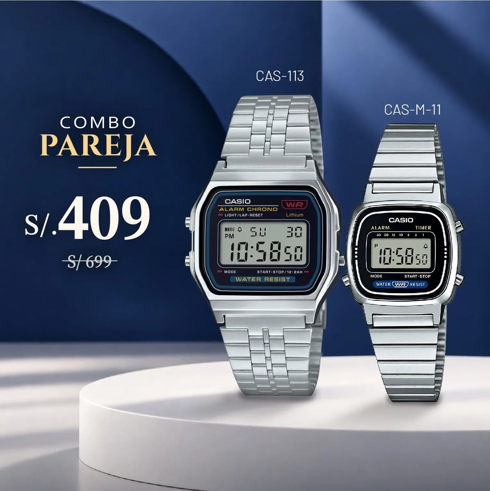 Relojes para Pareja: Casio A159WA-N1DF y LA670WD-1DF