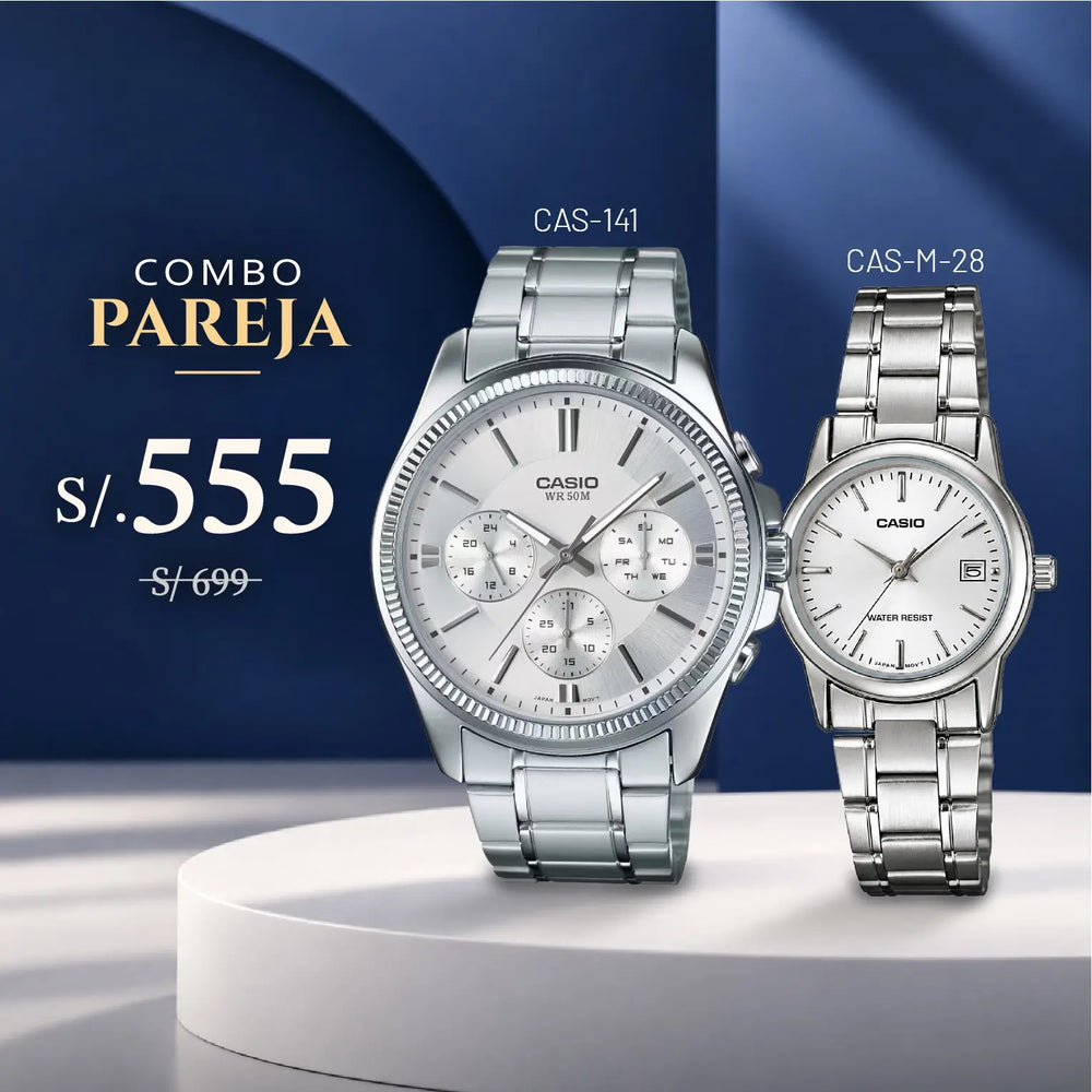 Relojes para Pareja: Casio MTP-1375D-7AV y LTP-V002D-7A