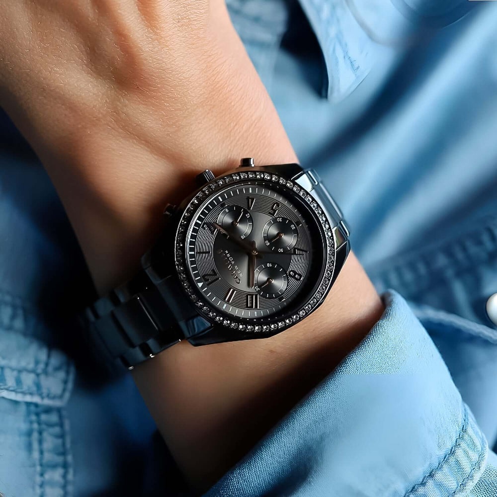 Reloj Caravelle 45L161 Mujer Acero Negro
