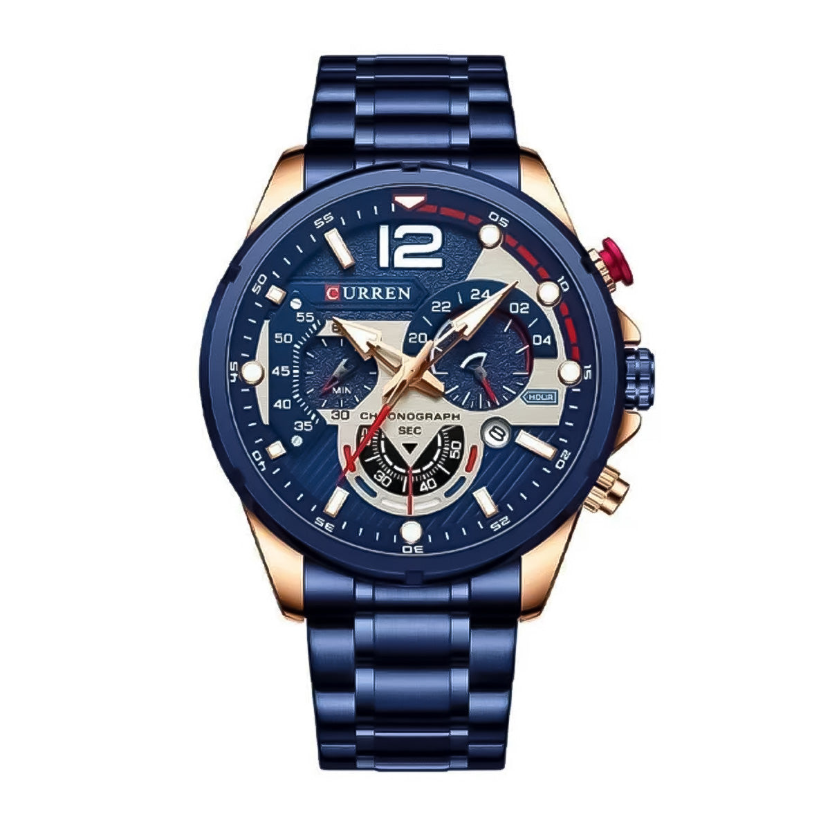 RELOJ CURREN ACERO AZUL CUR-11