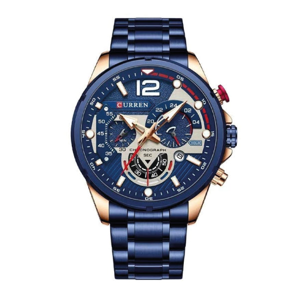 RELOJ CURREN ACERO AZUL CUR-11