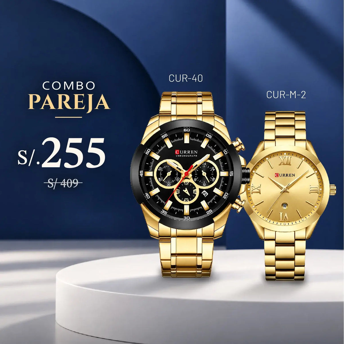 Relojes para Pareja: Curren CUR-40 y CUR-M-2
