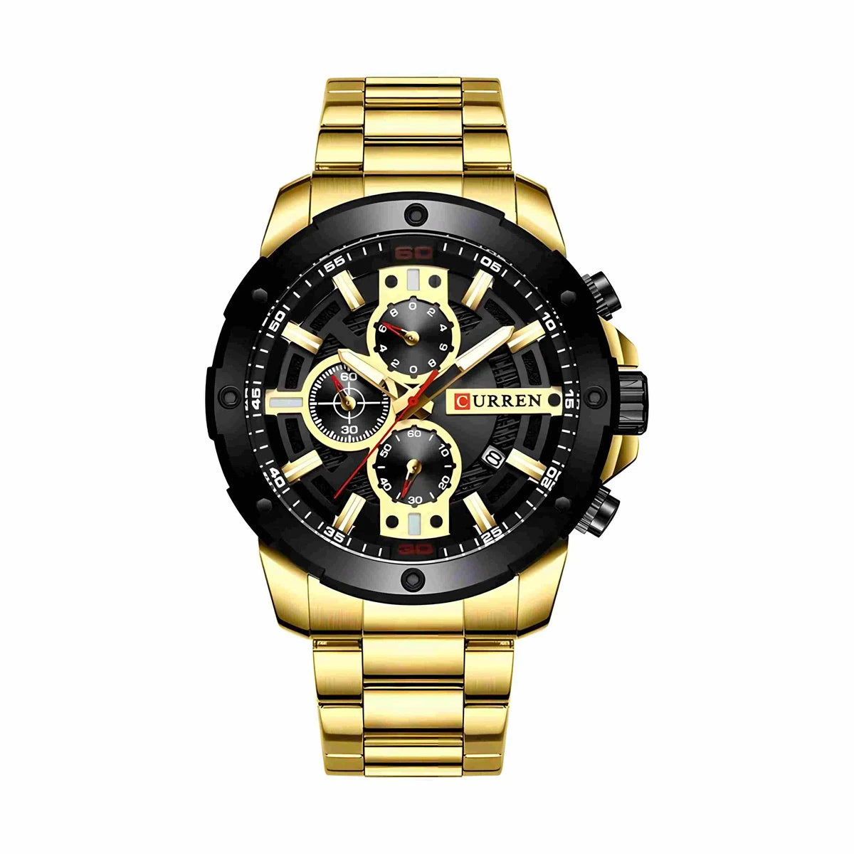 Reloj Curren Hombre Acero Dorado | CUR-42