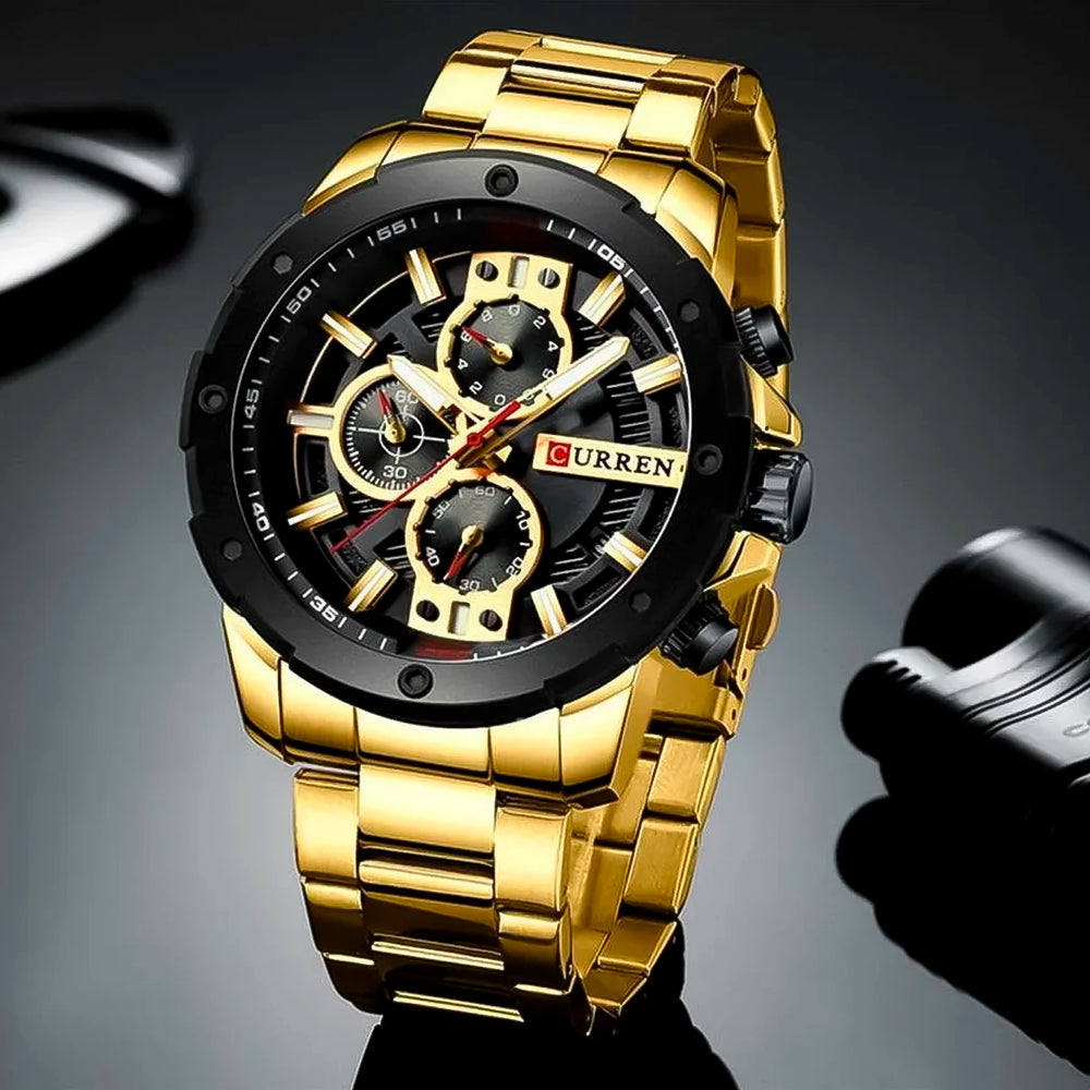 Reloj Curren CUR-42 Hombre Acero Dorado