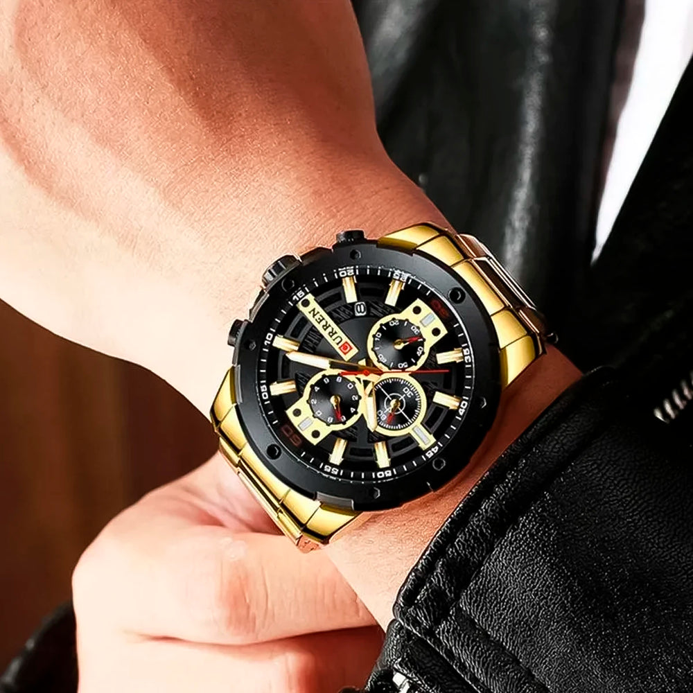 Reloj Curren CUR-42 Hombre Acero Dorado