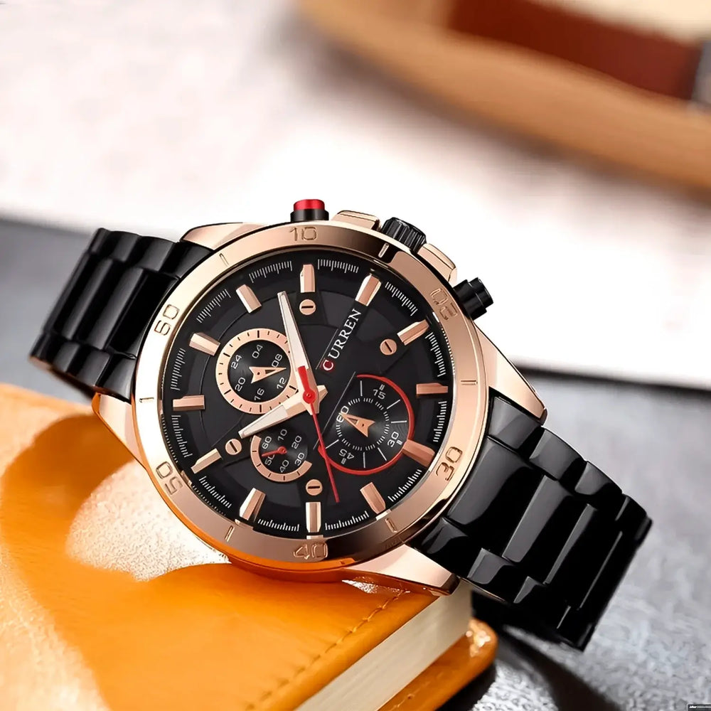 Reloj Curren CUR-44 Hombre Acero Negro