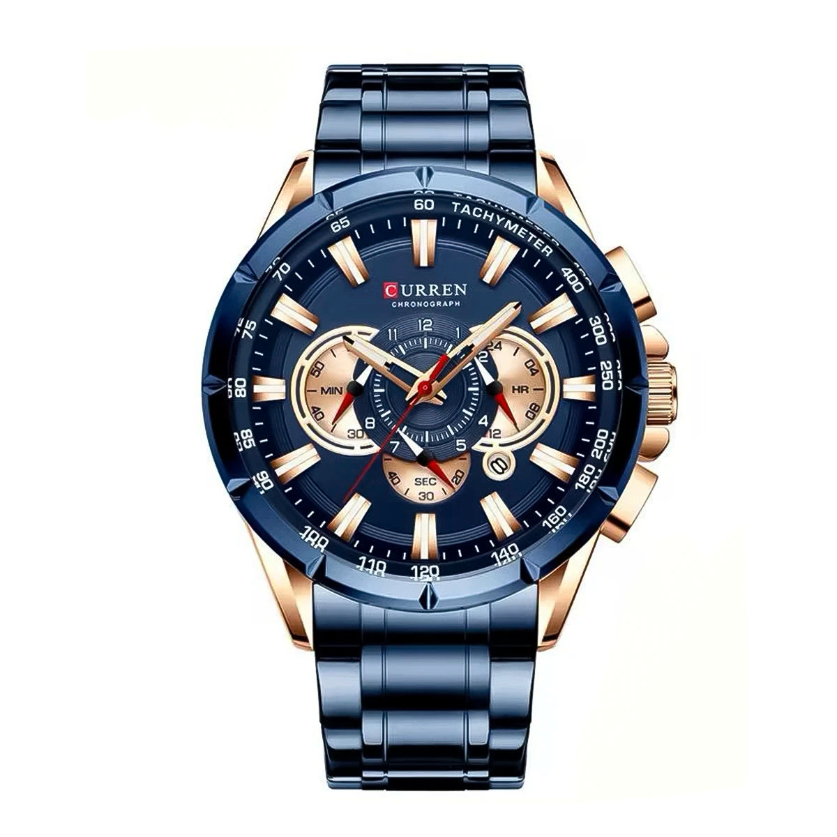 Reloj Curren Hombre Acero Azul | CUR-5