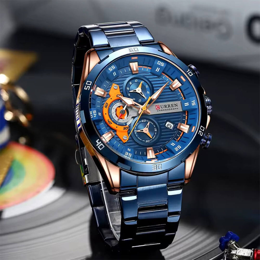 Reloj Curren CUR-55 Hombre Acero Azul