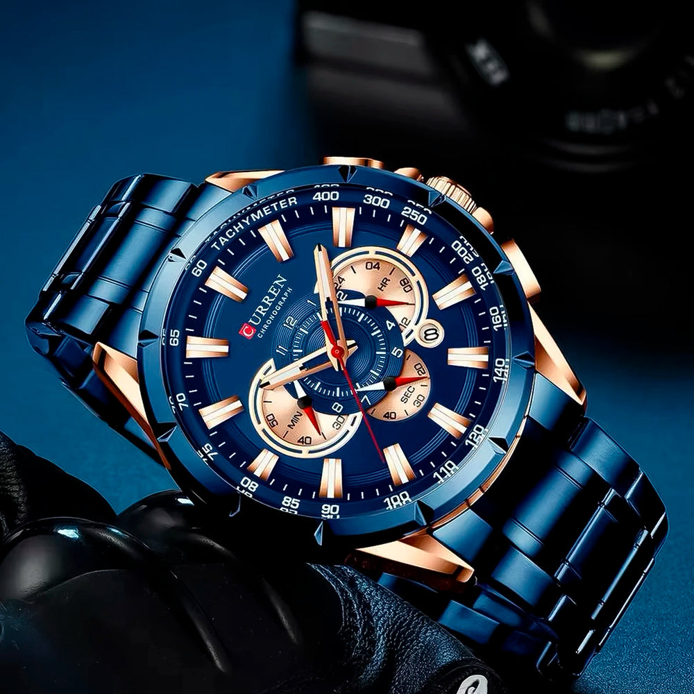 Reloj Curren CUR-5 Hombre Acero Azul