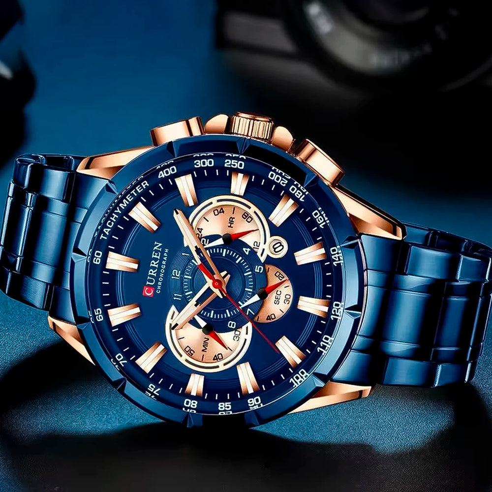 Reloj Curren CUR-5 Hombre Acero Azul