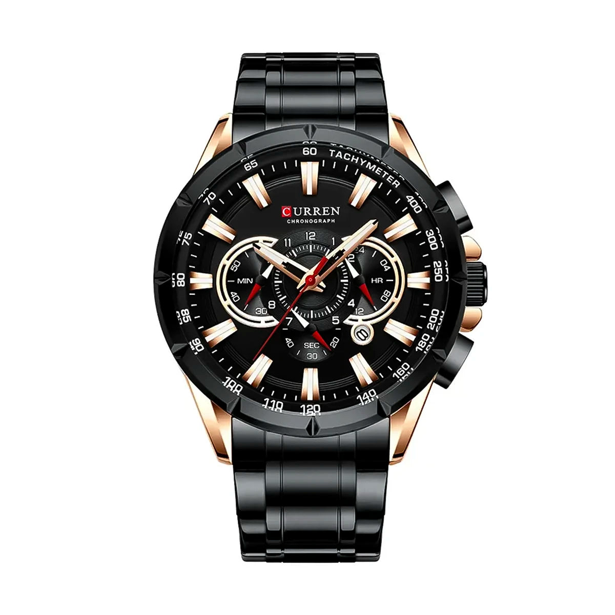 Reloj Curren Hombre Acero Negro | CUR-6