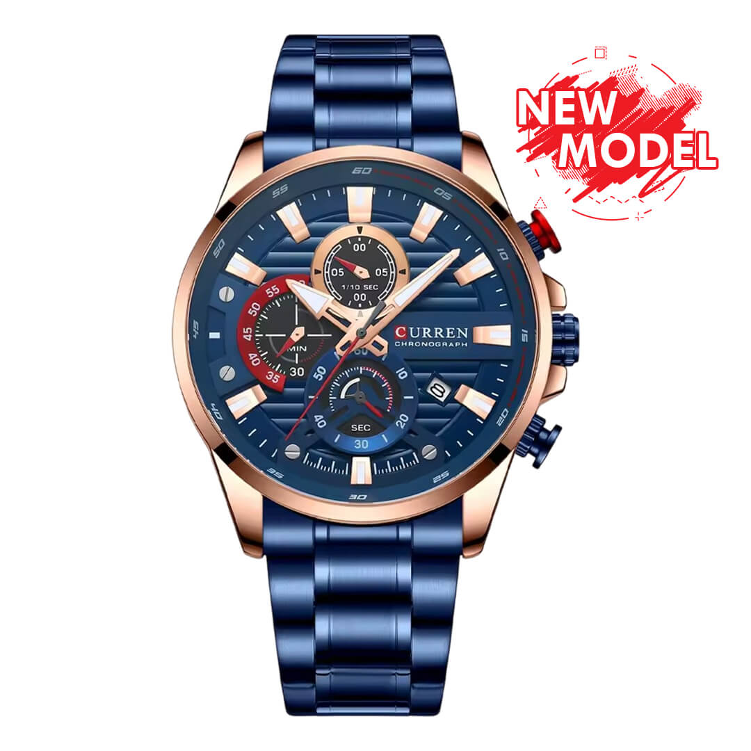 Reloj Curren CUR-63 Hombre Acero Azul