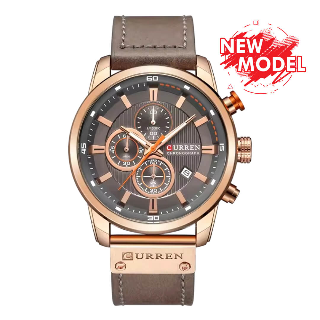 Reloj Curren CUR-66 Hombre Cuero Marrón