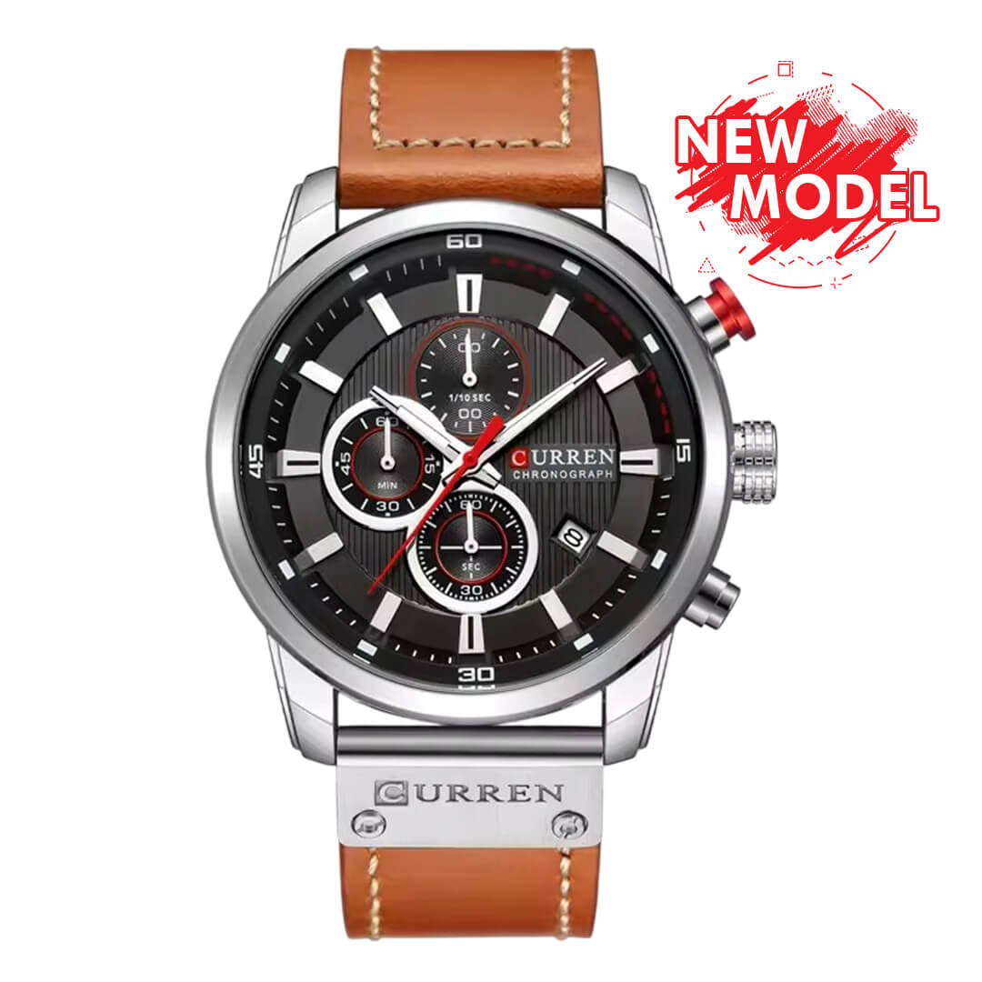 Reloj Curren CUR-67 Hombre Cuero Marrón