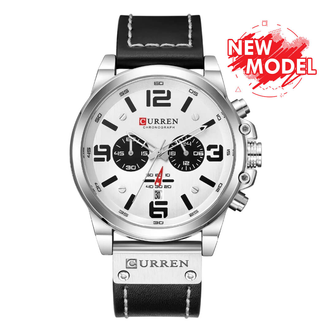 Reloj Curren CUR-68 Hombre Cuero Negro
