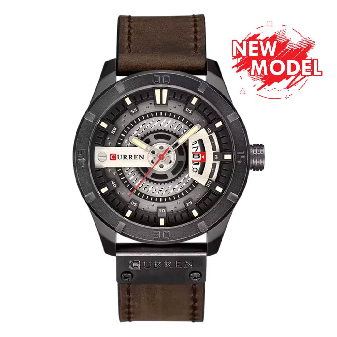 Reloj Curren CUR-70 Hombre Cuero Marrón