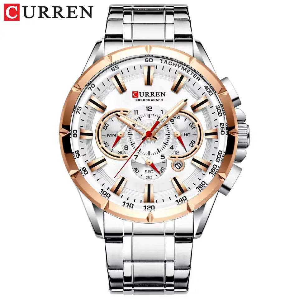 Reloj Curren Hombre Acero Plateado | CUR-8