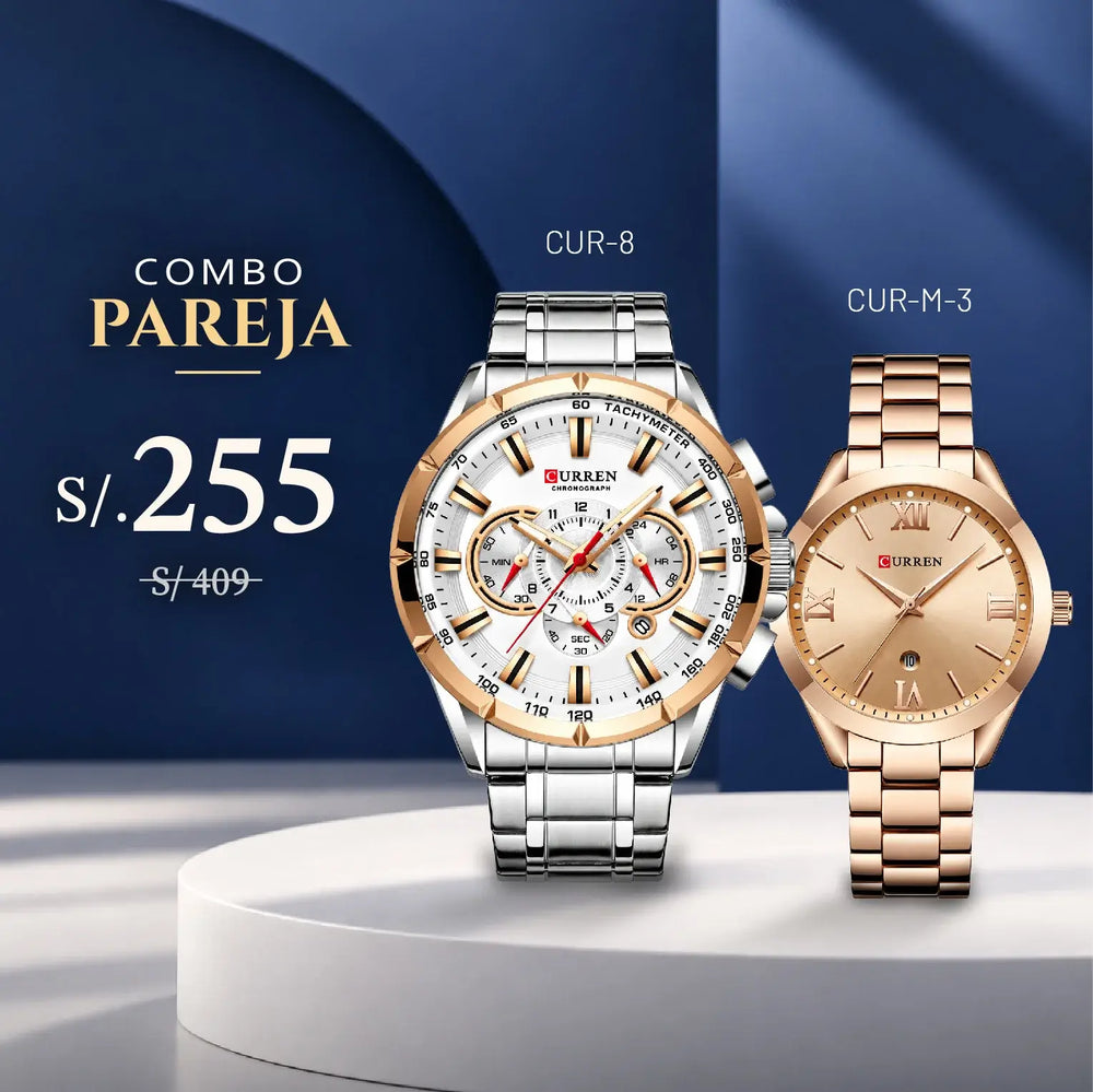 Relojes para Pareja: Curren CUR-8 y CUR-M-3