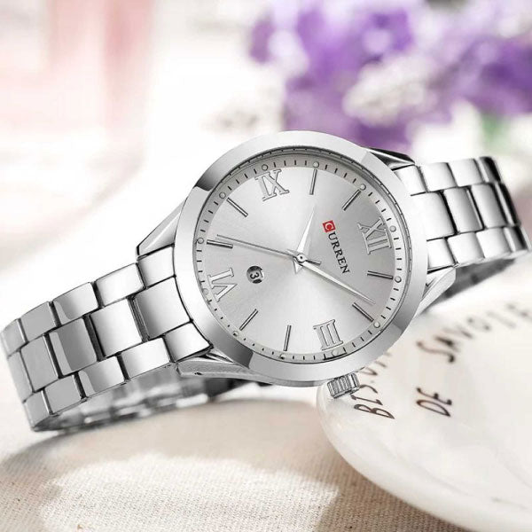 Reloj Curren Mujer Acero Plateado | CUR-M-1