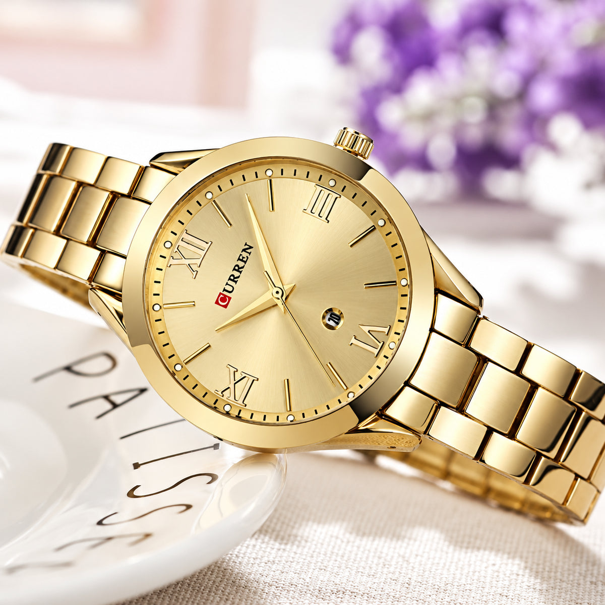 Reloj Curren Mujer Acero Dorado | CUR-M-2