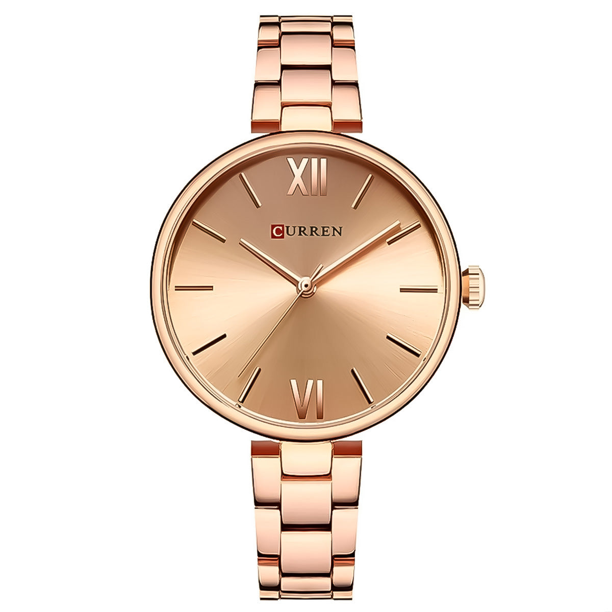 RELOJ CURREN MUJER ACERO COLOR ORO ROSA CUR-M-6