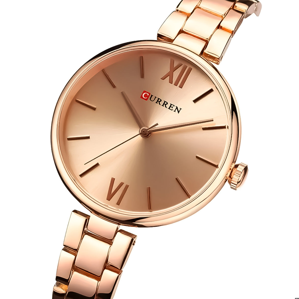 RELOJ CURREN MUJER ACERO COLOR ORO ROSA CUR-M-6