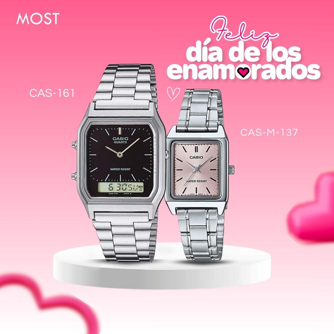 Relojes para Pareja: Casio AQ-230A-1D y LTP-V007D-4E