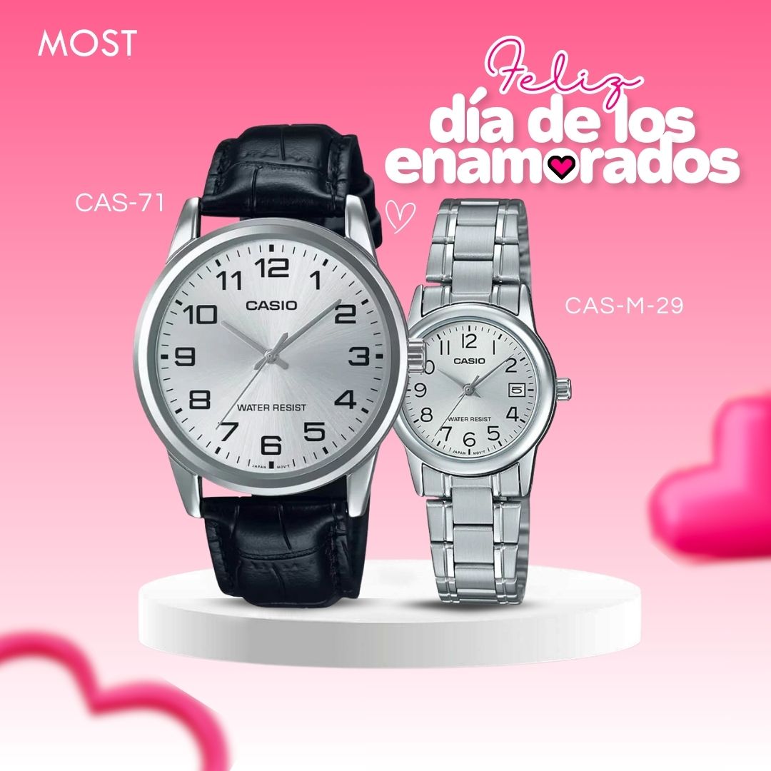 Relojes para Pareja: Casio MTP-V001L-7B y LTP-V002D-7B