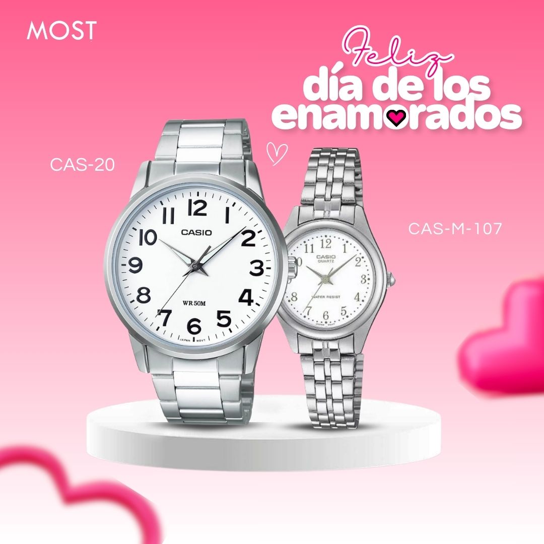 Relojes para Pareja: Casio MTP-1303D-7B y LTP-1129A-7B