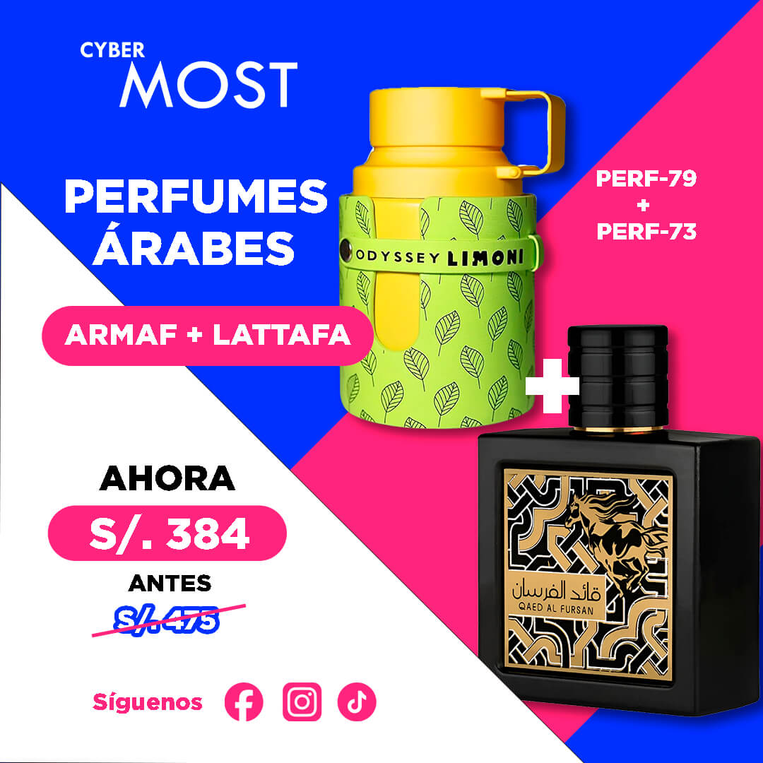 Combo Perfumes Qaed Al Fursan + Odyssey Limoni Fresh