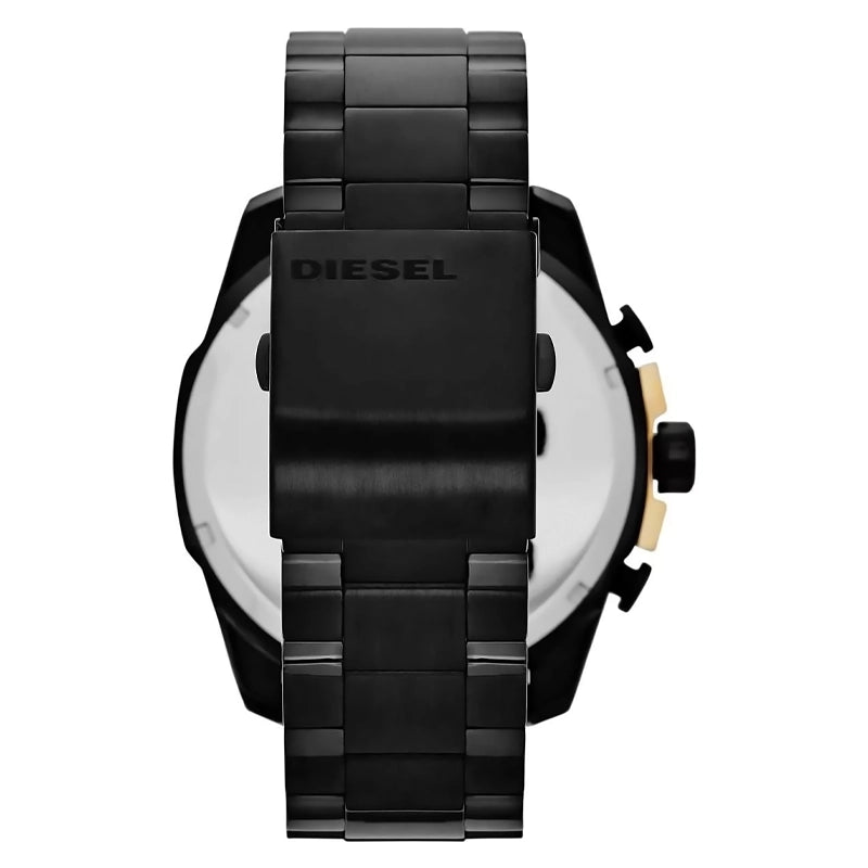 RELOJ DIESEL NEGRO CON DORADO DZ4338 DIE-25