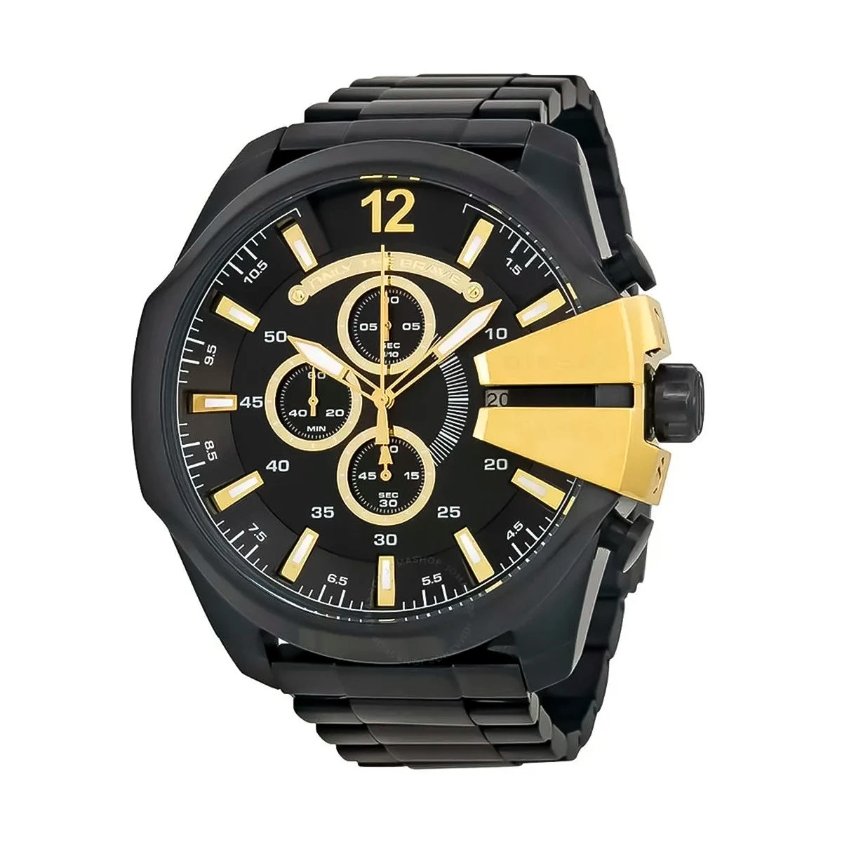 RELOJ DIESEL NEGRO CON DORADO DZ4338 DIE-25