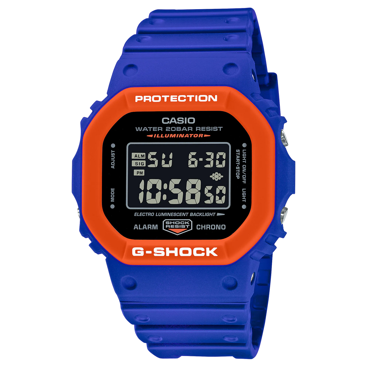 RELOJ G-SHOCK NARANJA CON AZUL DW-5610-SC2 G-SK-99