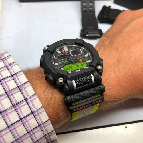 RELOJ G-SHOCK PREMIUN NEGRO CON VERDE G-S-171