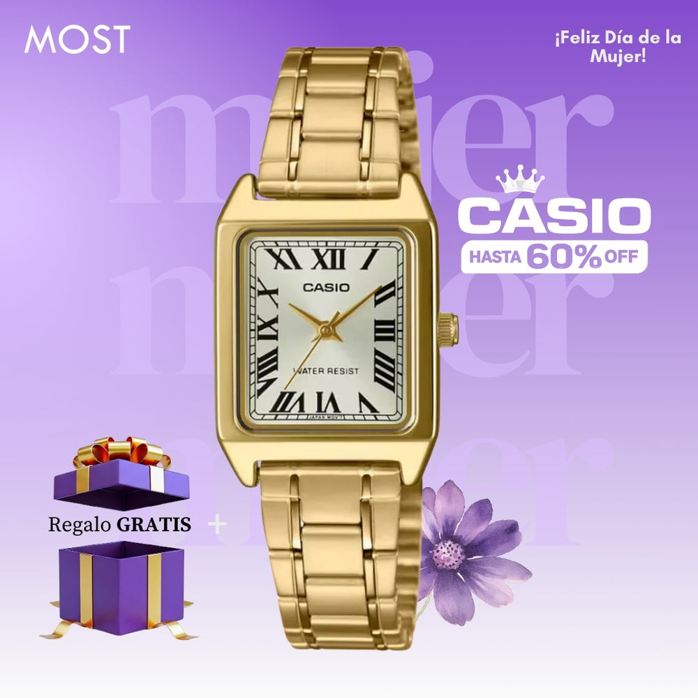 Reloj Casio LTP-V007G-9B Mujer Acero Dorado