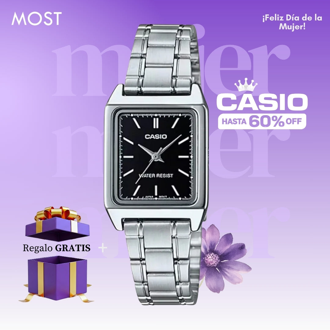 Reloj Casio LTP-V007D-1E Mujer Acero Plateado