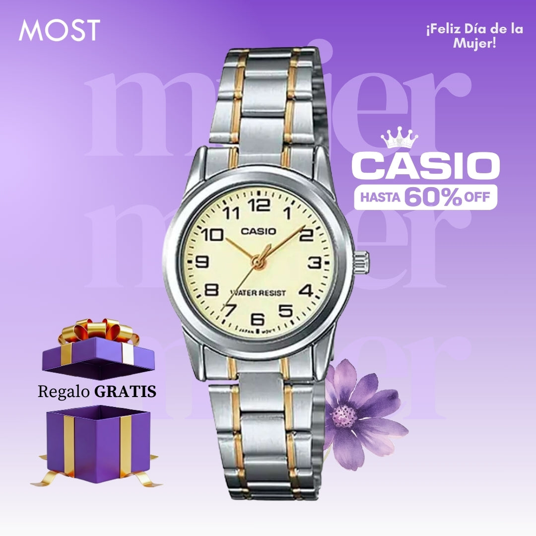 Reloj Casio LTP-V001SG-9BUDF Mujer Acero Plateado