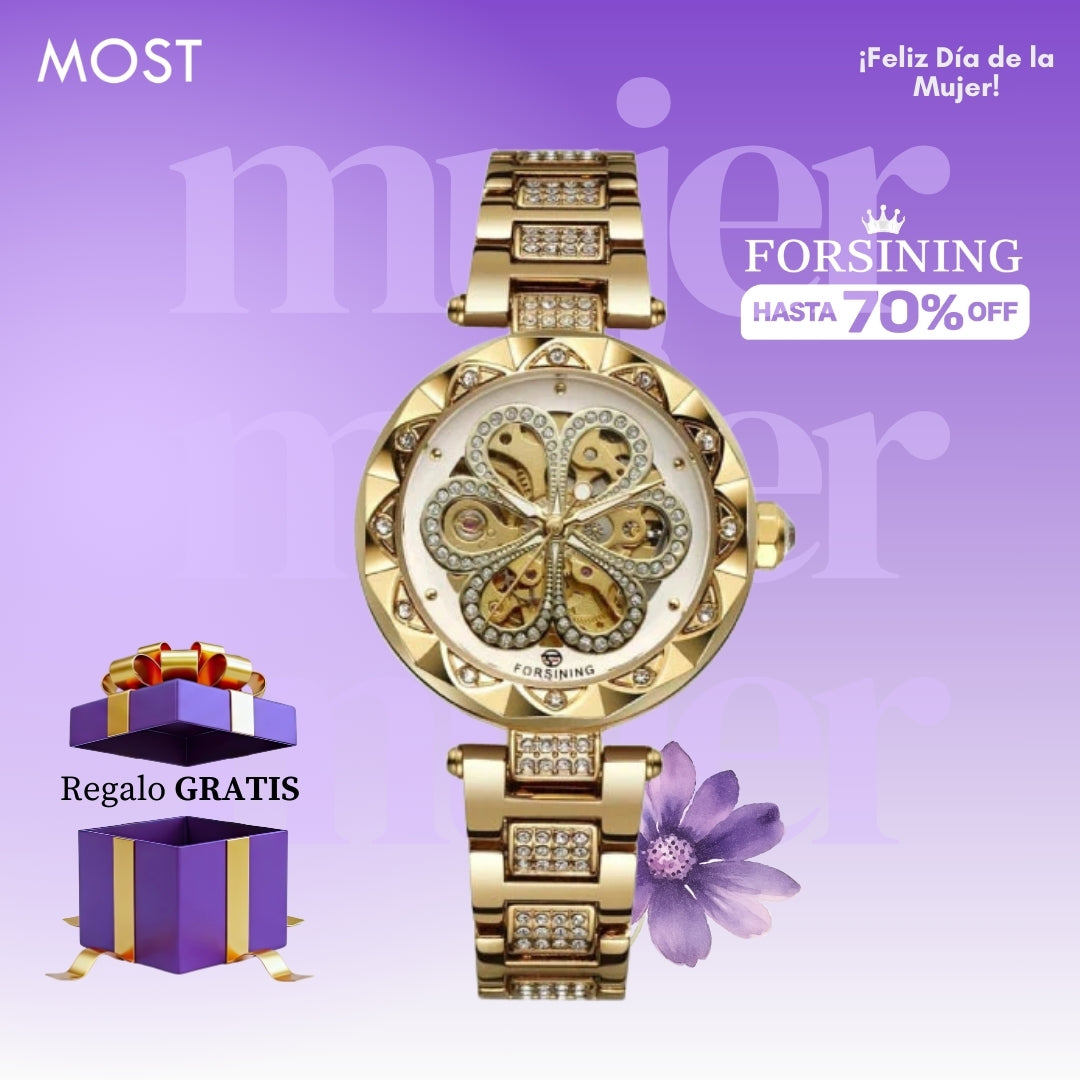 Reloj Forsining FOR-M-1 Mujer Automático Dorado