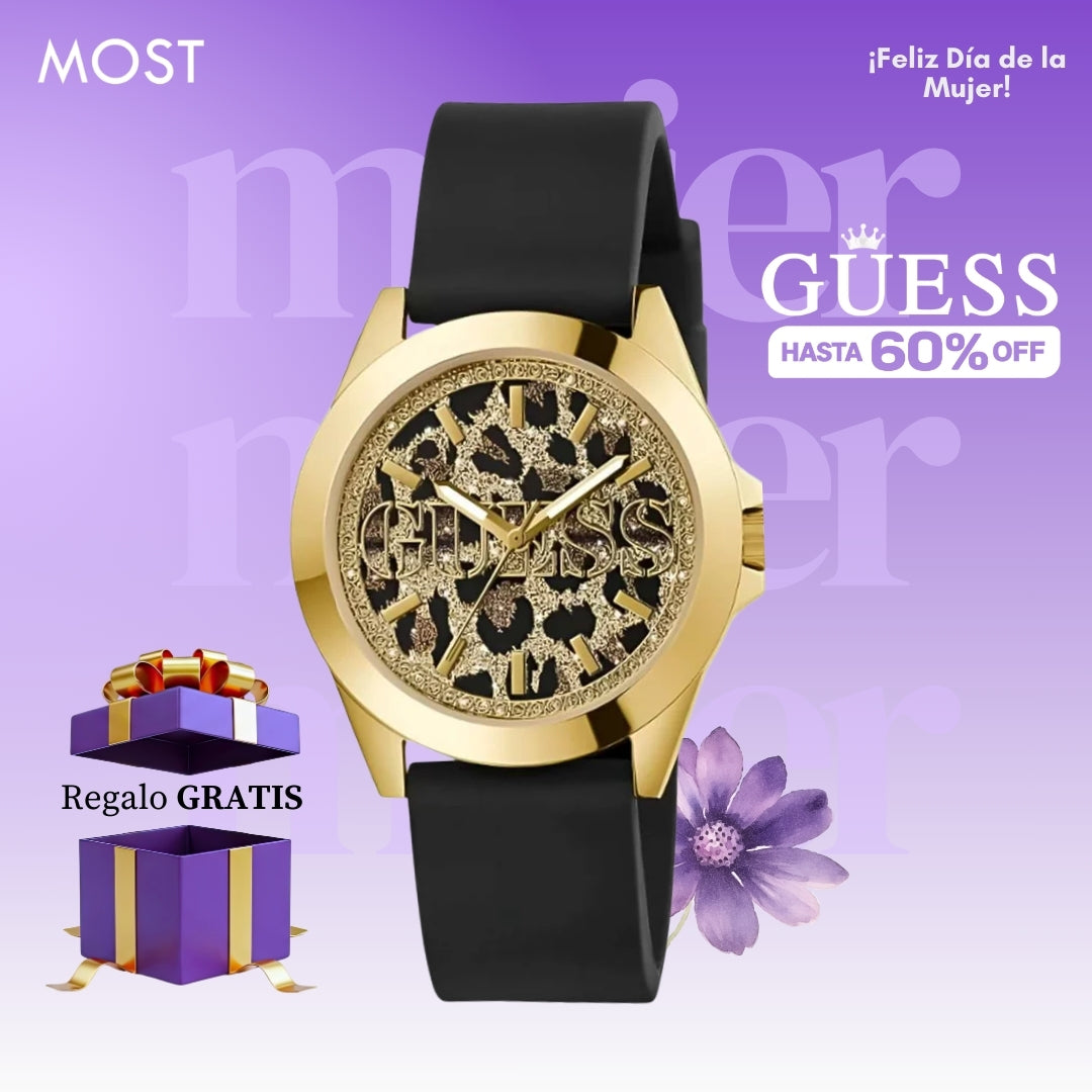 Reloj Guess GW0749L2 Mujer Negro y Dorado