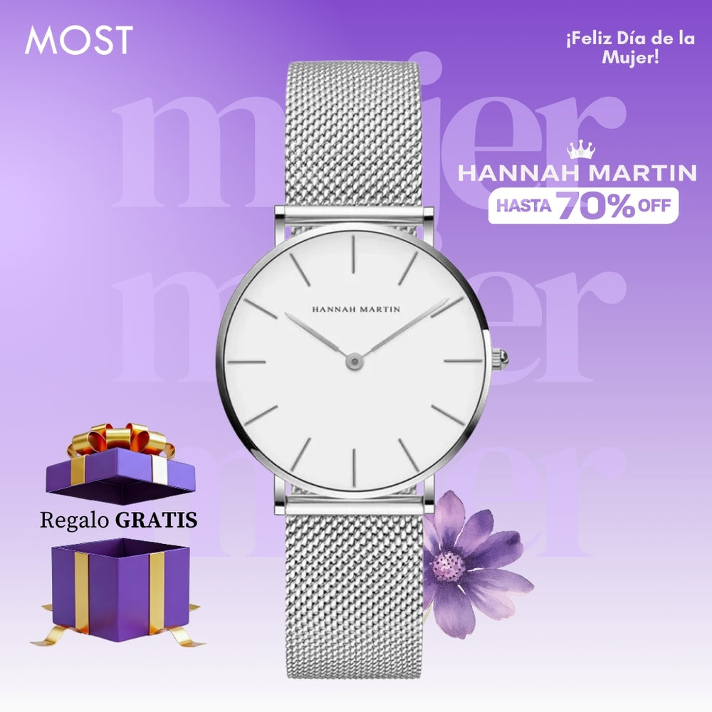 Reloj Hannah Martin HAN-M-5 Mujer Acero Plateado