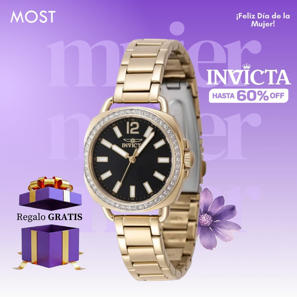 Reloj Invicta Wildflower 47328 Mujer Acero Dorado