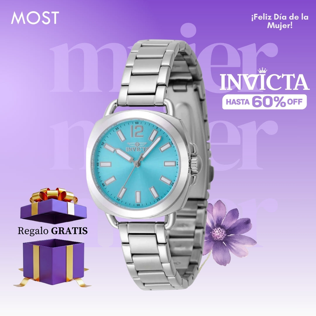 Reloj Invicta Wildflower 47325 Mujer Acero Plateado