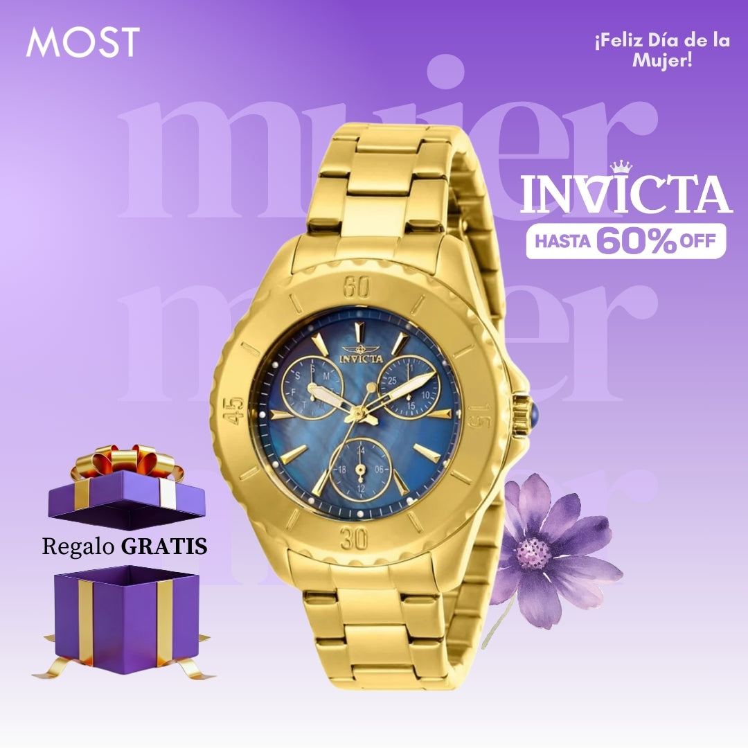 Reloj Invicta Angel 29109 Mujer Acero Dorado